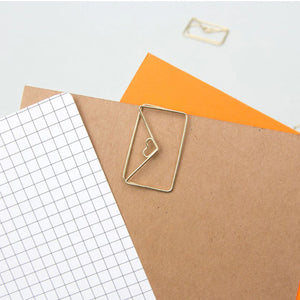 Gold Envelope Paper Clips