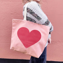 Load image into Gallery viewer, Pink Heart Tote Bag