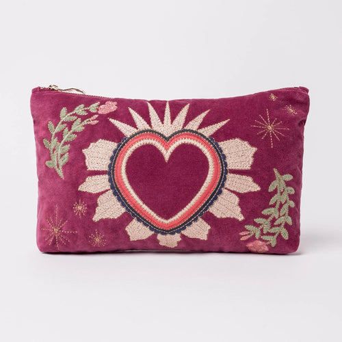 Sacred Heart Dry Rose Everyday Pouch