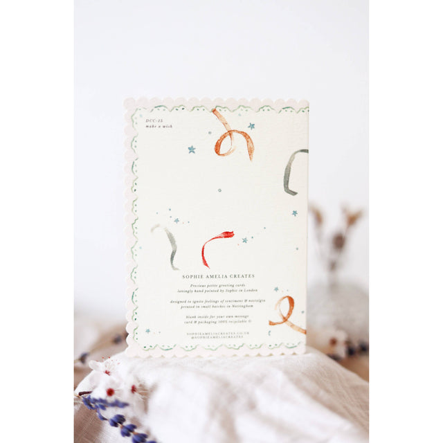 Make A Wish Scallop Card
