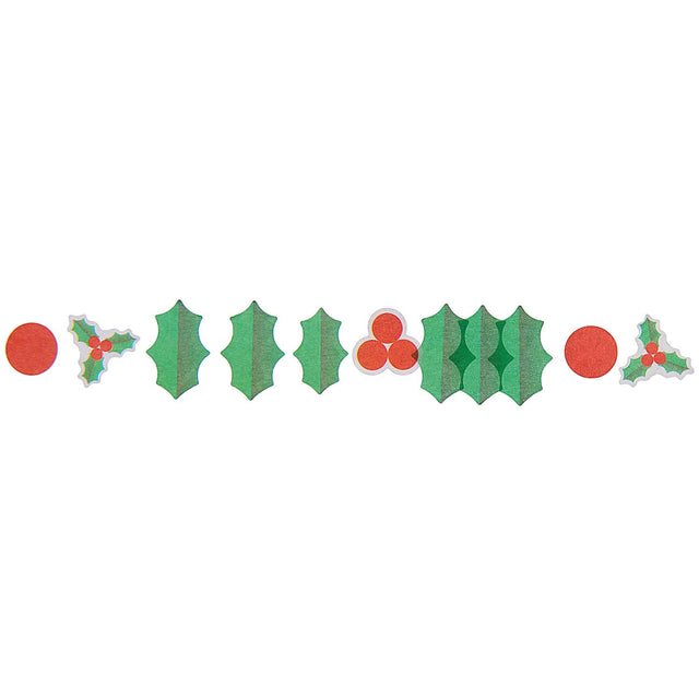 Washi Holly Sticker Roll