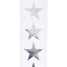Load image into Gallery viewer, Silver Star Sticker Roll