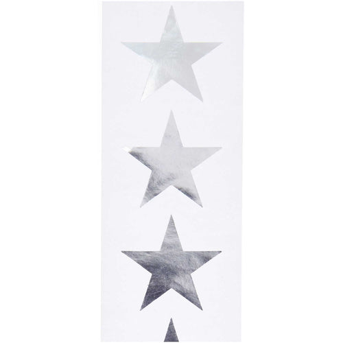 Silver Star Sticker Roll