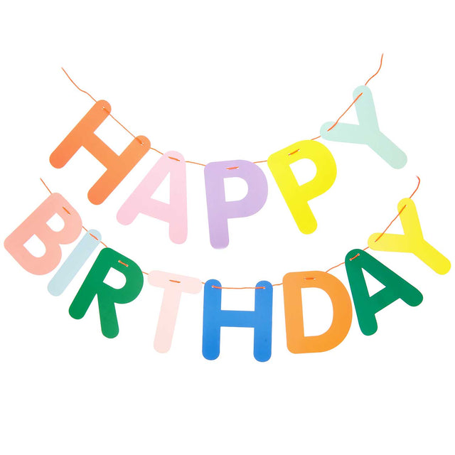 Happy Birthday Bright Garland