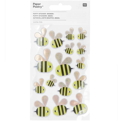 3D Puffy Bee Stickers