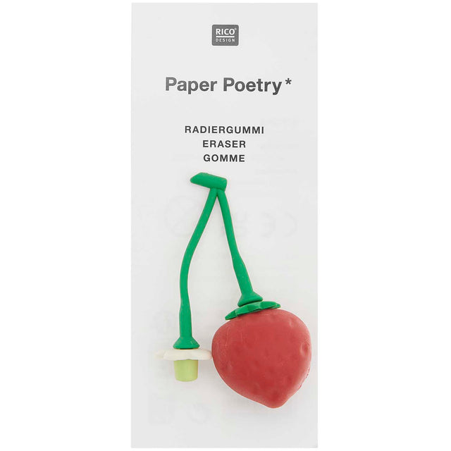 3D Strawberry Eraser