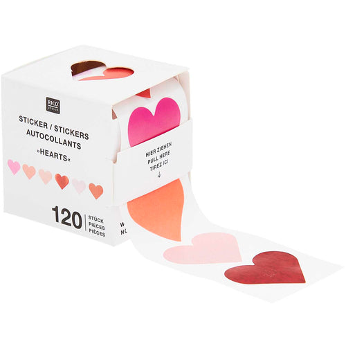 Heart Sticker Roll