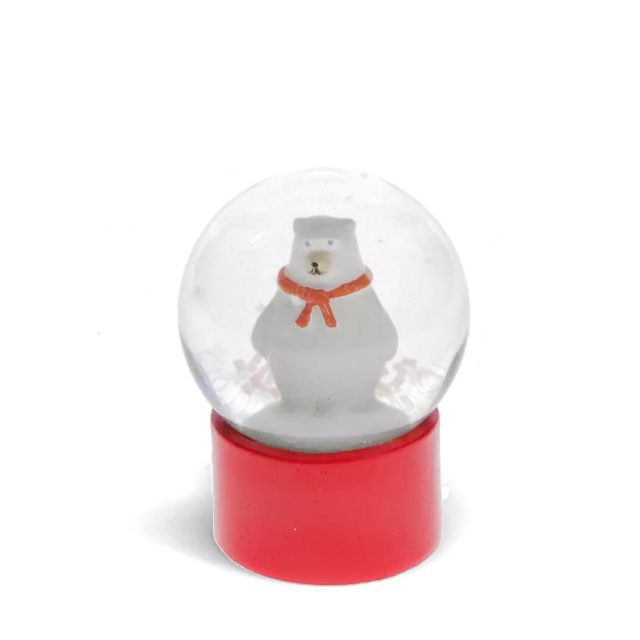 Polar Bear Mini Glitter Globe