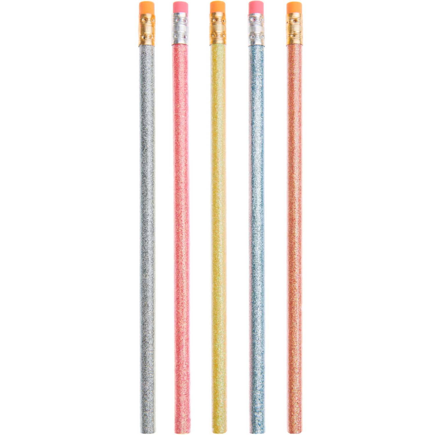 Rainbow Glitter Pencil Set