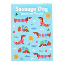 Load image into Gallery viewer, Sausage Dog Temporary Tattoos