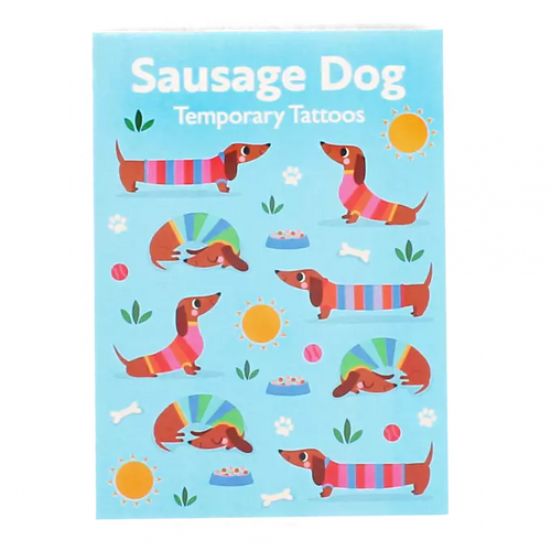 Sausage Dog Temporary Tattoos