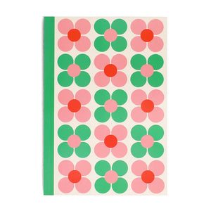 A5 Pink & Green Floral Notebook