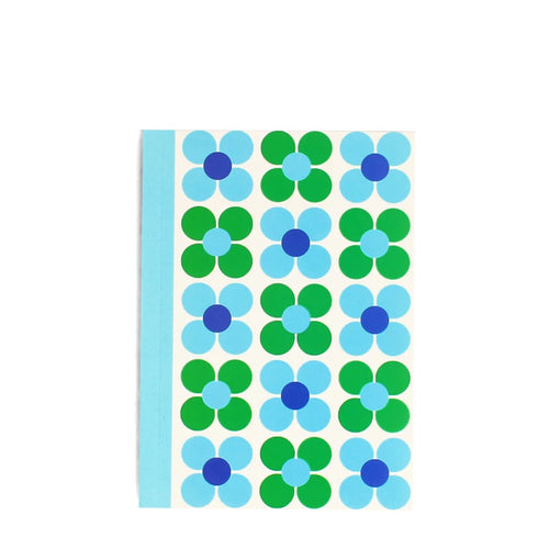 A6 Blue & Green Daisy Notebook