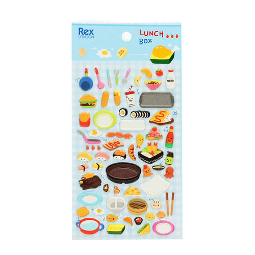 3D Puffy Lunch Box Stickers