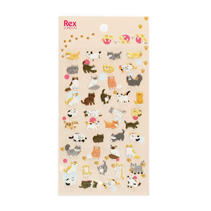 3D Puffy Cat Stickers