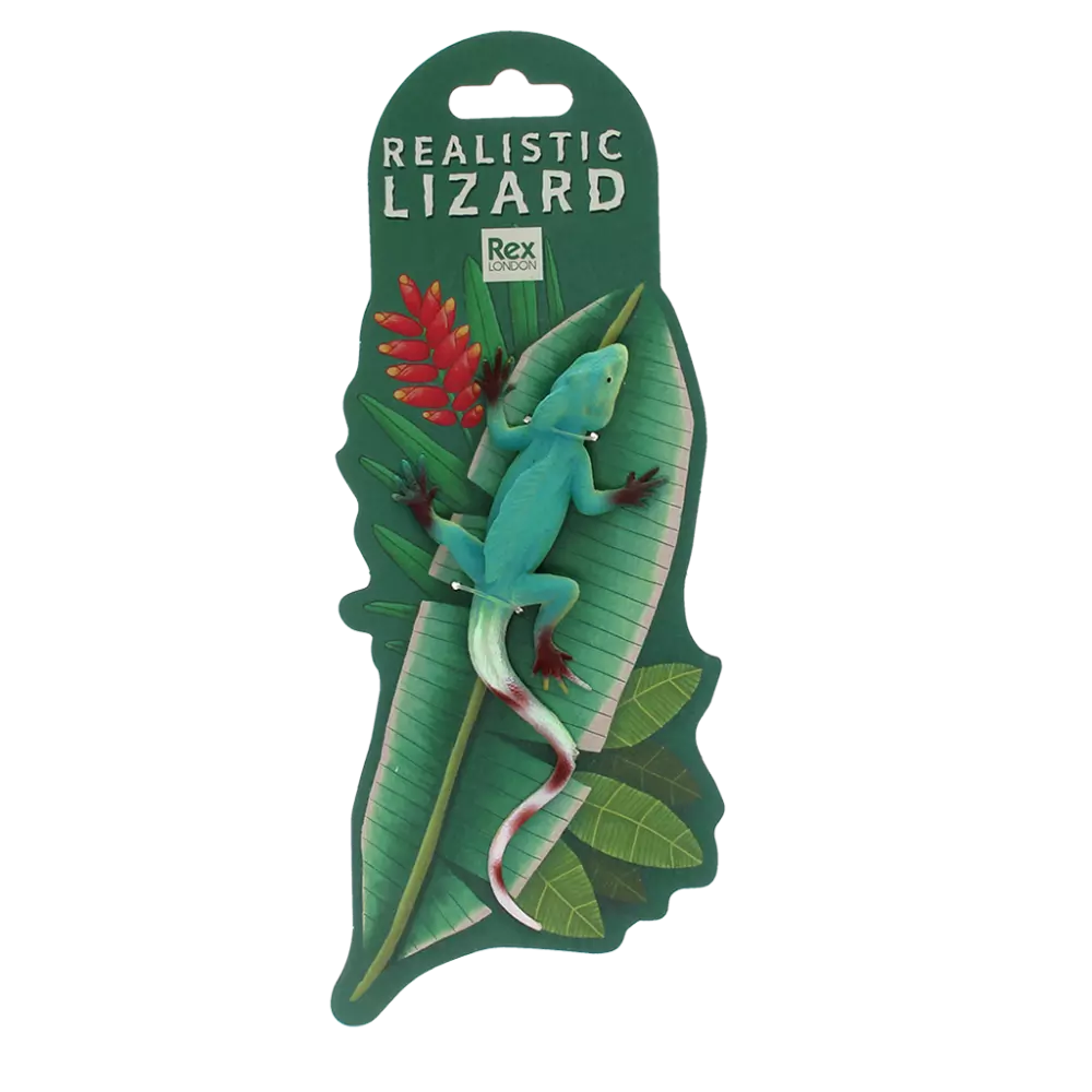 Double Crown Lizard Toy Figure