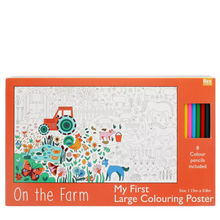 Load image into Gallery viewer, Large Colouring Poster: On The Farm