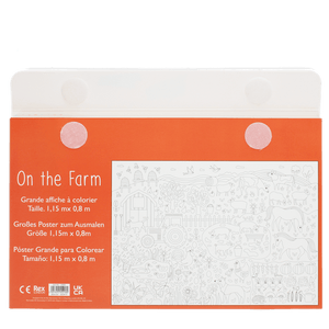 Large Colouring Poster: On The Farm