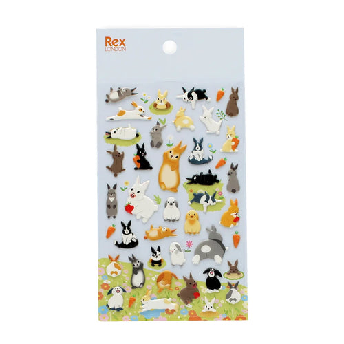 3D Puffy Kawaii Bunny Stickers