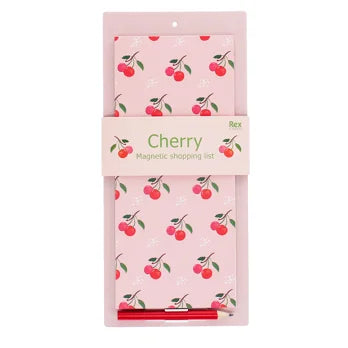 Cherry Magnetic Shopping List Pad