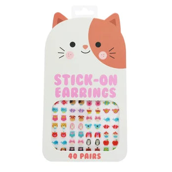 Cool Cats Stick On Earrings