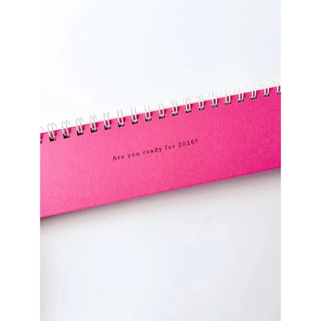 2025 Mini Pink Desk Calendar