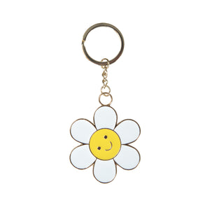 Daisy Enamel Keyring