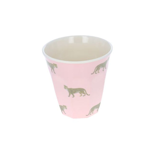 Large Leopard Melamine Cup