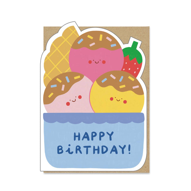Icecream Sundae Birthday Card