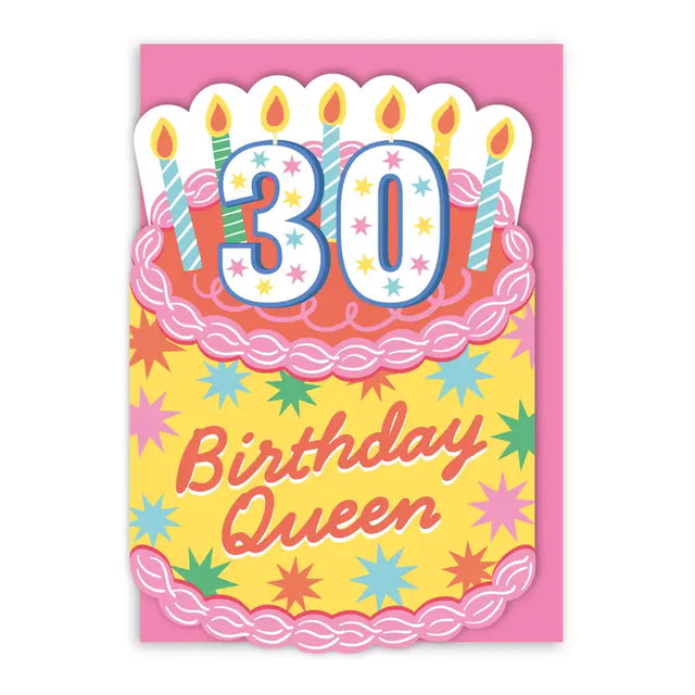 Age 30 Cake Card