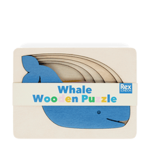 Load image into Gallery viewer, Wooden Layered Puzzle: Whale