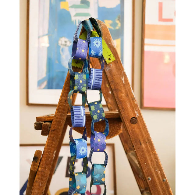 Blue & Yellow Paper Chain Kit