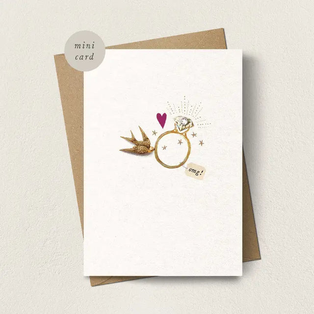 Mini Omg Engaged Card