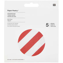 Load image into Gallery viewer, Red Candy Stripe Tissue Paper