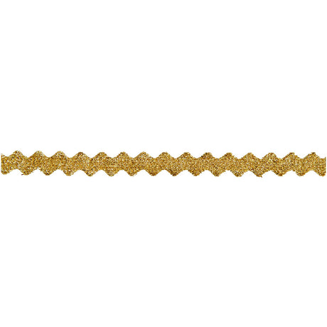 Gold Wavy Glitter Ribbon