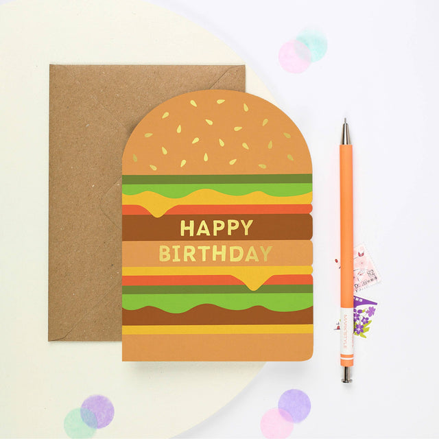 Cheeseburger Birthday Card