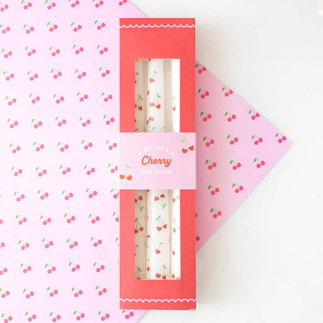 Heart Cherry Shaped Tapered Candles