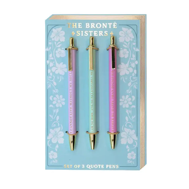 Bronte Sisters Set of 3 Metal Pens