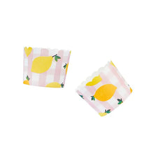Load image into Gallery viewer, Lemon &amp; Gingham Food Cups