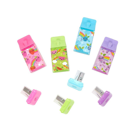 Juice Box Scented Erasers + Sharpeners