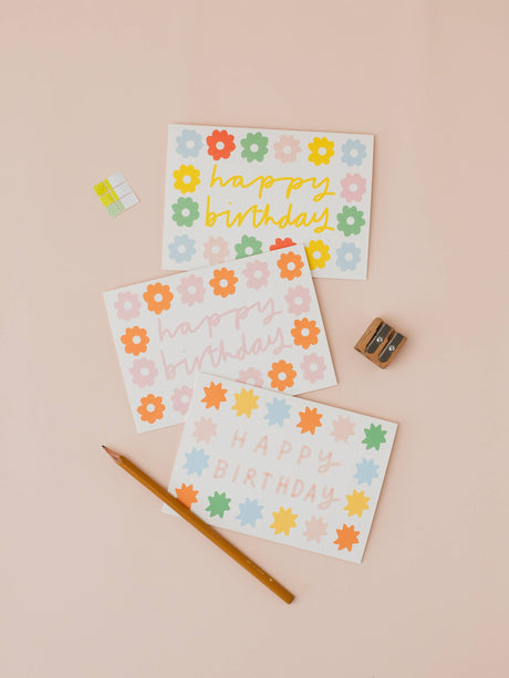 Bright Stars Birthday Card