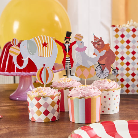 Circus Food Picks & Cups Set
