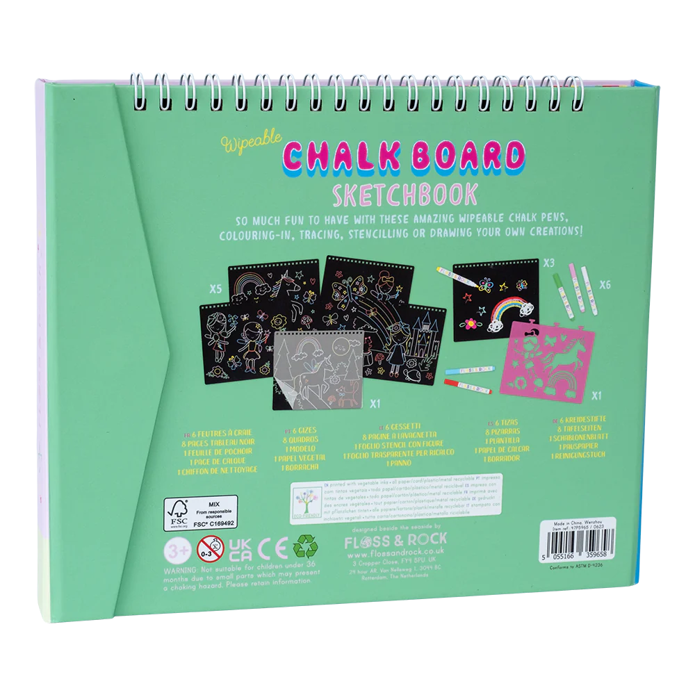 Rainbow Fairy Chalk Board Sketchbook