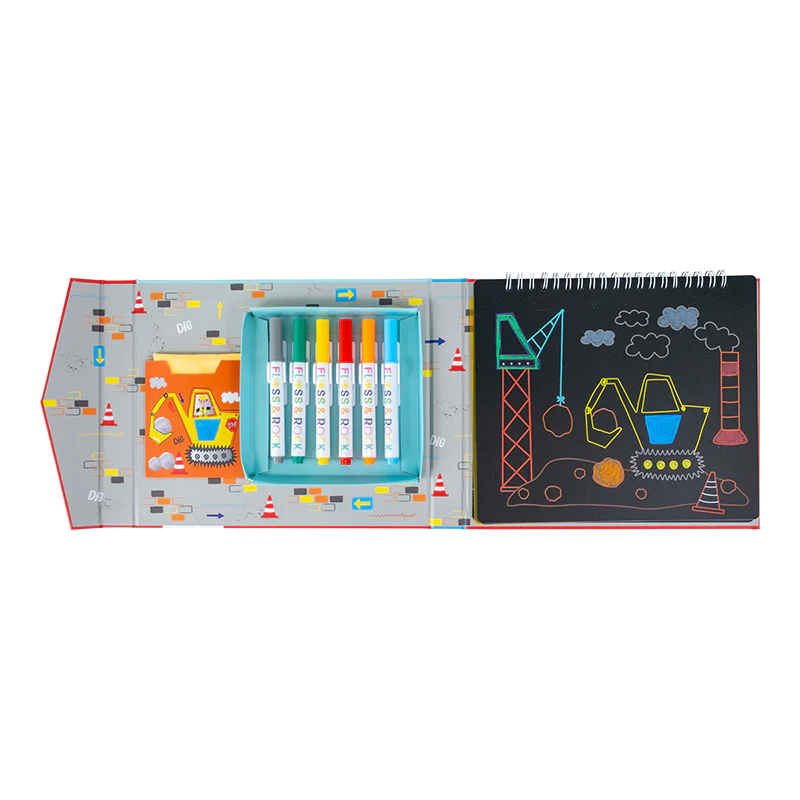 Construction Chalk Board Sketchbook