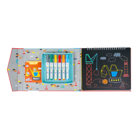 Construction Chalk Board Sketchbook