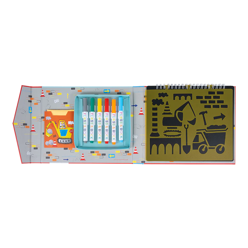 Construction Chalk Board Sketchbook