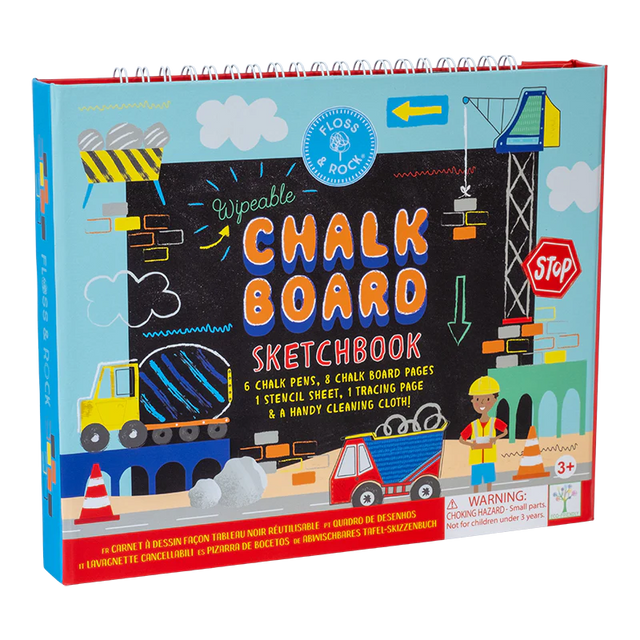 Construction Chalk Board Sketchbook