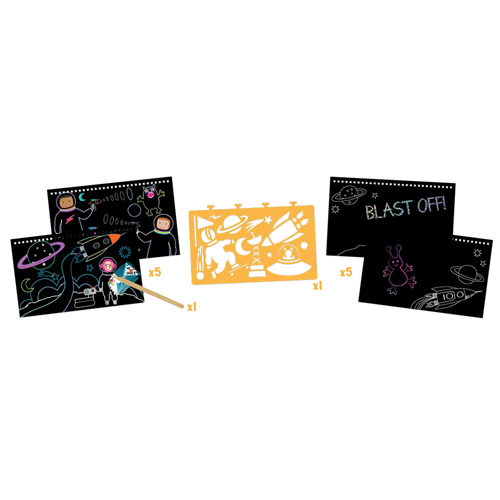 Space Scratch & Play Pad