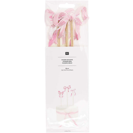 Set Of Bow Cake Decorations