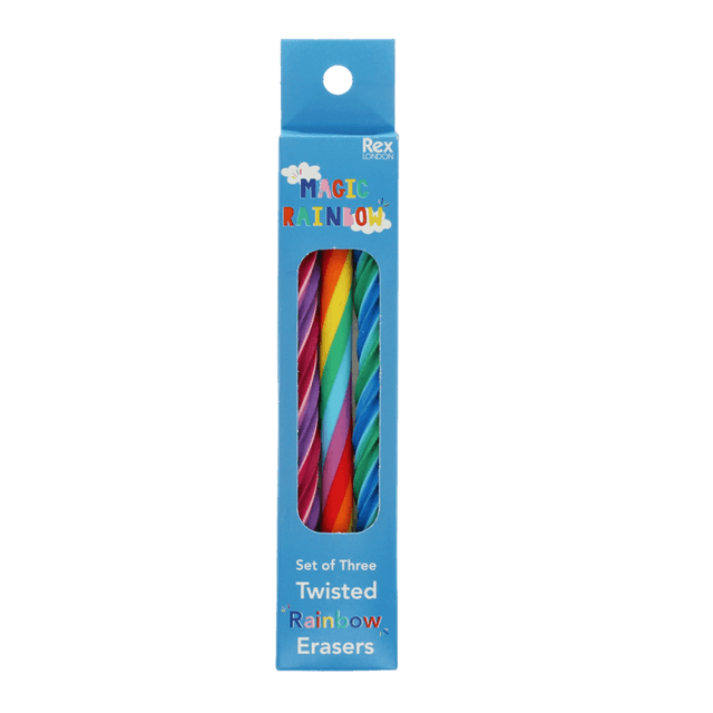 Twisty Rainbow Erasers